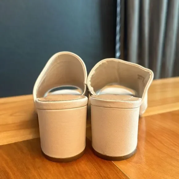 ‎Aldo white slide heels - Picture 5 of 9